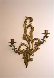 Brass Candle Sconce