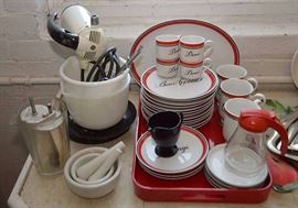 Vintage Stand Mixer, French Demi-Tasse & Dessert Settings