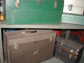 Old tool boxes
