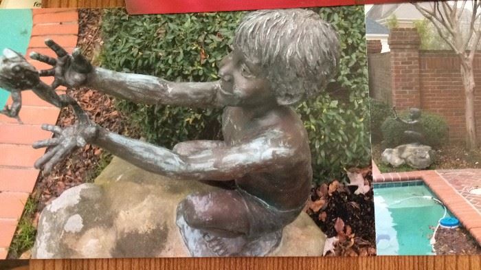 "BENJAMIN"  ARTIST - MARK HOPKINS  -    BRONZE  4/15     LIFE SIZE   INTIAL PRICE 10,000.00   LAST APPRAISAL  4/6/91    $20000.00   THIS IS ON CONSIGNMENT CALL JUSTUS FOR MORE INFORMATION IS NOT AT THIS LOCATION 