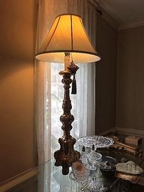 Tissington gold lamp - Rodgers Menzies Inrerior Design, glassware