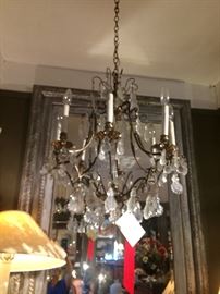 Crystal Chandelier this item is on consignment at a different location please call Justus for more information   was $695.00 now on sale $595.00