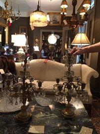 pair of Baccarat Chandelier these are on consignment at a different location please call Justus for more information 901-210-6243       $995.00 pair as is 