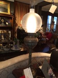 Oil Lamp  this is on consignment at a different location please call Justus 901-210-6243