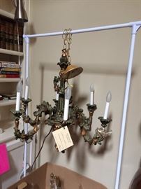 Italian wood chandelier    