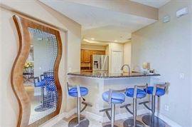 Infinity Mirror/Modern Bar Stools