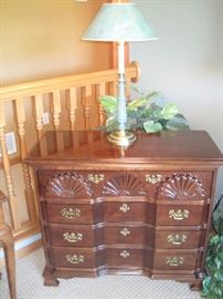 Shell carved chest by American Drew.