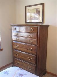 Part of the queen size bedroom set.