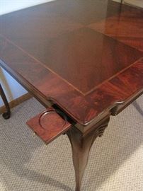 A well made mahogany game table.
