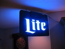 Lite beer sign.