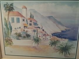 watercolor Mediterranean