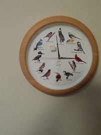 bird wall clock