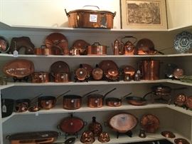Antique copper collection
