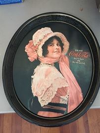 Coca-Cola tin platter (one of several)