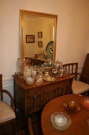 Large Mirror on Sideboard