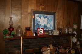 Oil Lams, Cloche, Framed Print