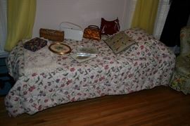 Trundle Bed with new Mattress, Retro Purses