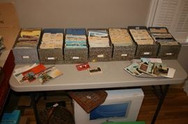 POST CARD COLLECTION: 50 States, Major Cities, Lots of Tennessee, starting from 1908. Computer in box ready to go
