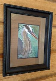 Blake Edwards Charcoal Pastel