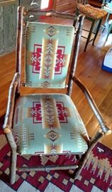 Hickory Chair and Ottoman