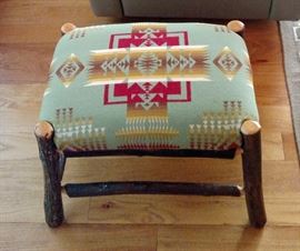 Hickory Chair and Ottoman