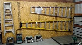 Fiberglass and Aluminum Step Ladders Ranging from 8' to 12'