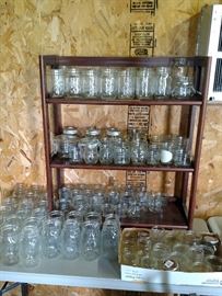 Assortment of Pint and Quart Mason / Canning Jars