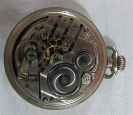 c1911 Elgin 17j Hunting Pocket Watch.  Grade 381 S/N: 15933860