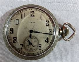 c1911 Elgin 17j Hunting Pocket Watch.  Grade 381 S/N: 15933860
