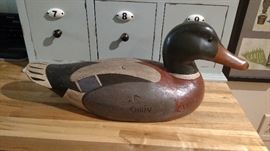 Folk Art Wood Duck