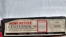 Winchester Centennial '66 30-30 Carbine Rifle NEW In Box Unfired