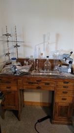 Antique Jewelers Bench American Cabinet Company