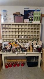 Antique Post Office Sorting Desk