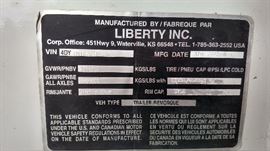 2003 Travalong (Liberty) 3 Horse Trailer with Dressing Room