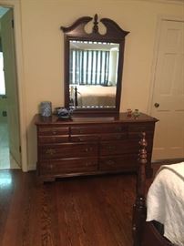 chest of drawers and mirror for sale