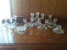 crystal candlesticks