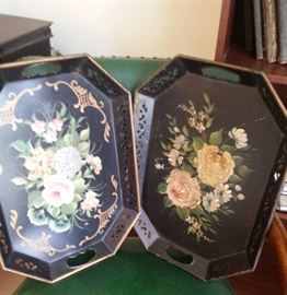 tole ware painted trays