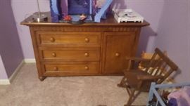 full view of the chest with cabinet door