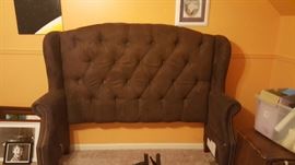 ultra suede headboard