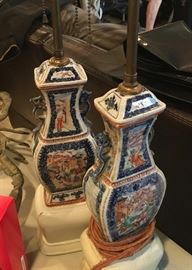 Antique pair of lamps 