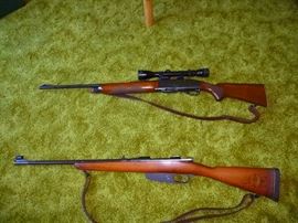 Top Gun: Remington Model 740                                            Bottom  Gun: May be a British Rifle but cannot identify