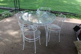 Vintage iron patio set
