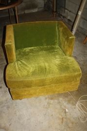Vintage olive green chair