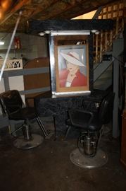 Beauty salon 3 sided station 