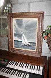 Original art of sailboat