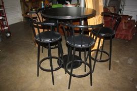 Nice bar height table and 4 chairs