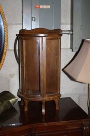 Small vintage curio cabinet
