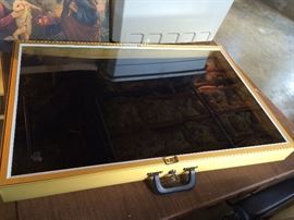 New metal display box 34" x 22" with keys. Extremely nice