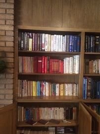 Varied book selections