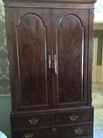 Entertainment center with lower storage